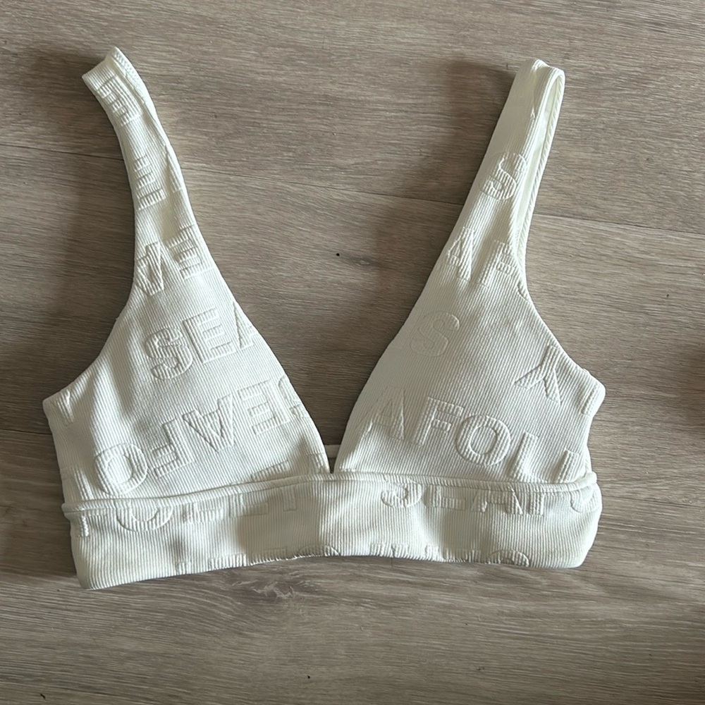 Seafolly printed creamy white top